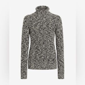 Women's Black and White Sweater